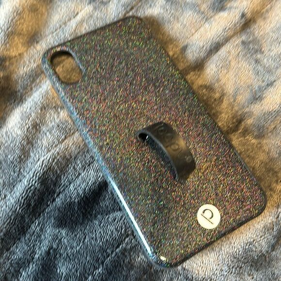 Loopy black glitter iPhone XS MAX case - Picture 1 of 4